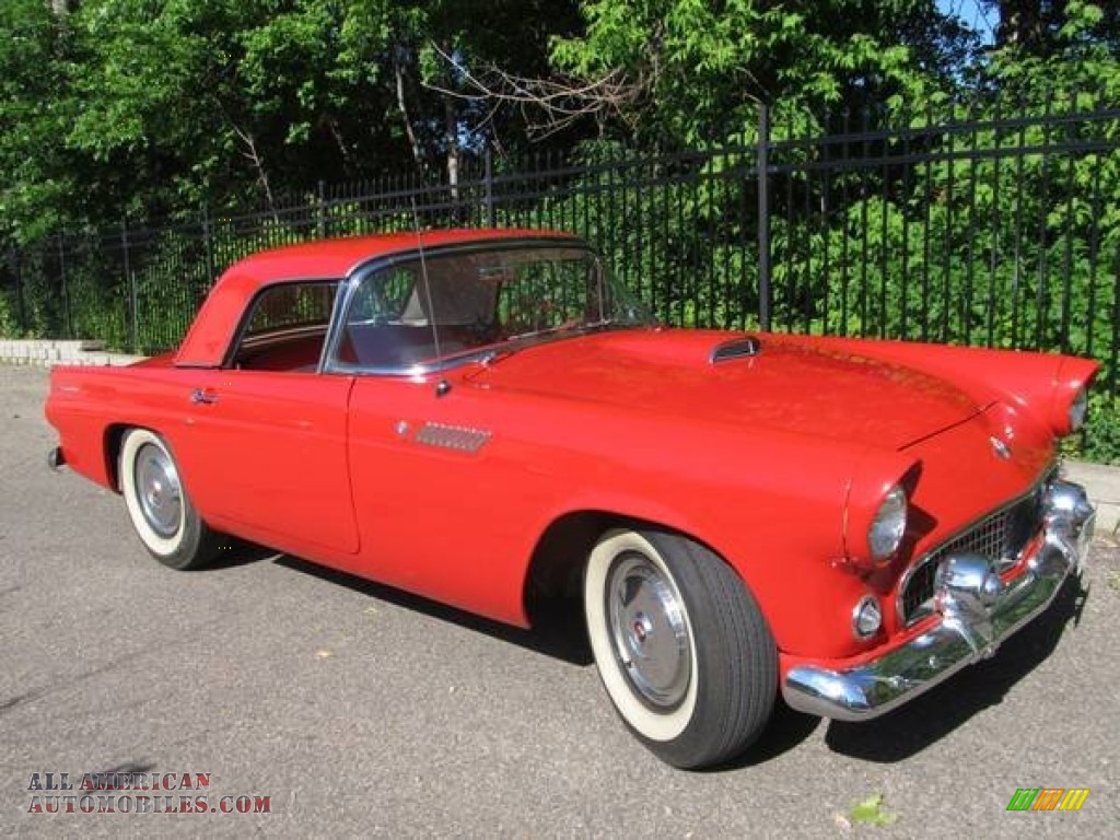 1955 Thunderbird Convertible - Torch Red / Red/White photo #2