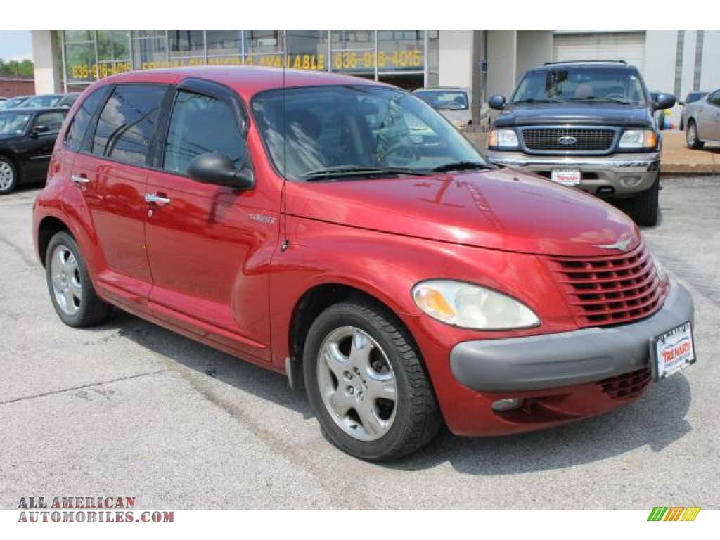 2002 PT Cruiser Touring - Inferno Red Pearlcoat / Taupe photo #2