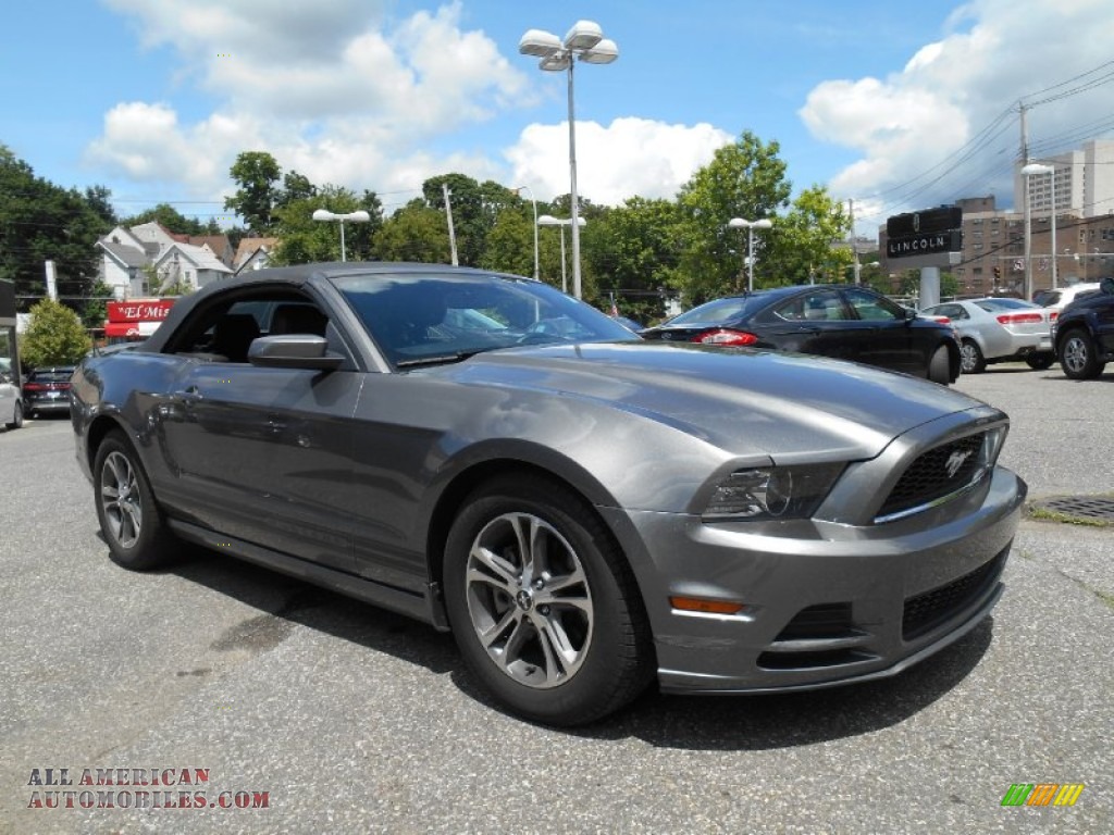 Sterling Gray / Charcoal Black Ford Mustang V6 Premium Convertible