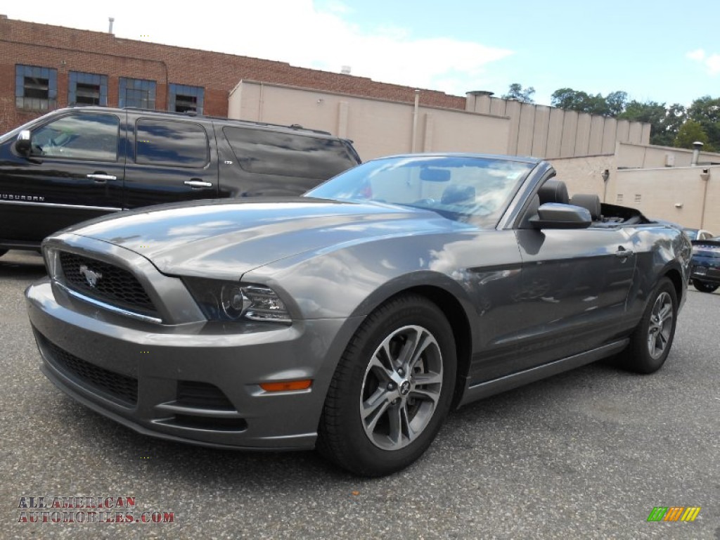 2014 Mustang V6 Premium Convertible - Sterling Gray / Charcoal Black photo #8