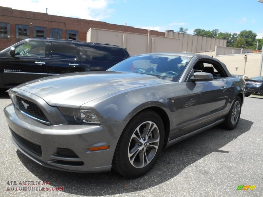 2014 Mustang V6 Premium Convertible - Sterling Gray / Charcoal Black photo #9
