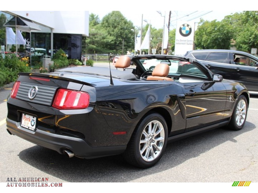 2011 Mustang V6 Premium Convertible - Ebony Black / Saddle photo #4