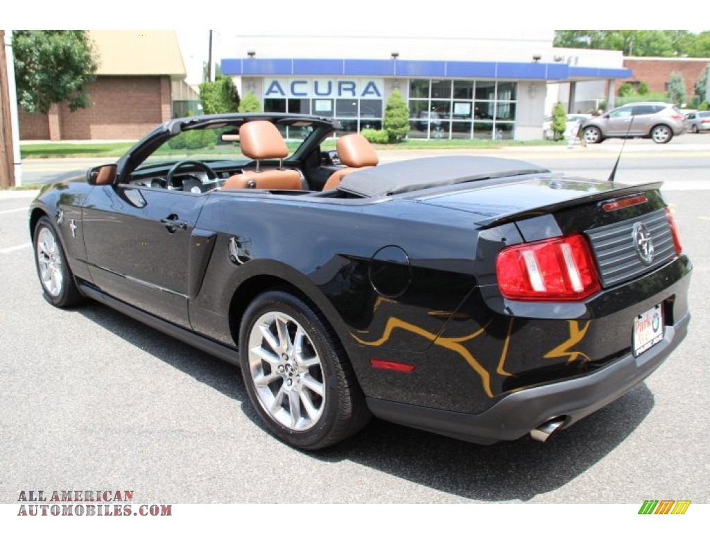 2011 Mustang V6 Premium Convertible - Ebony Black / Saddle photo #6