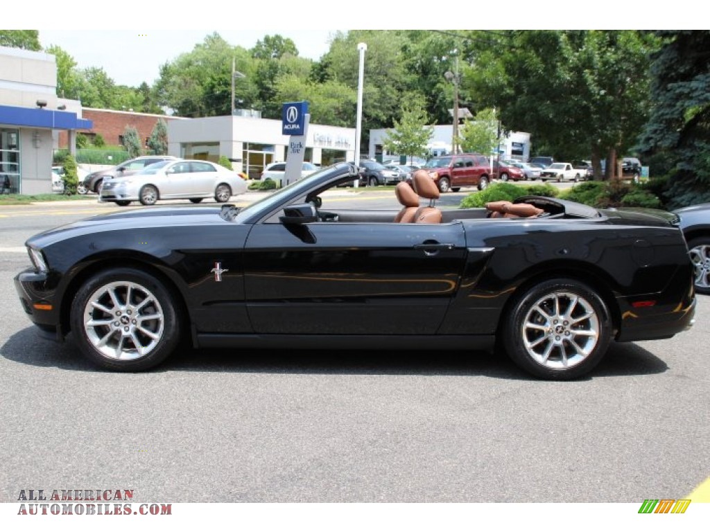 2011 Mustang V6 Premium Convertible - Ebony Black / Saddle photo #7