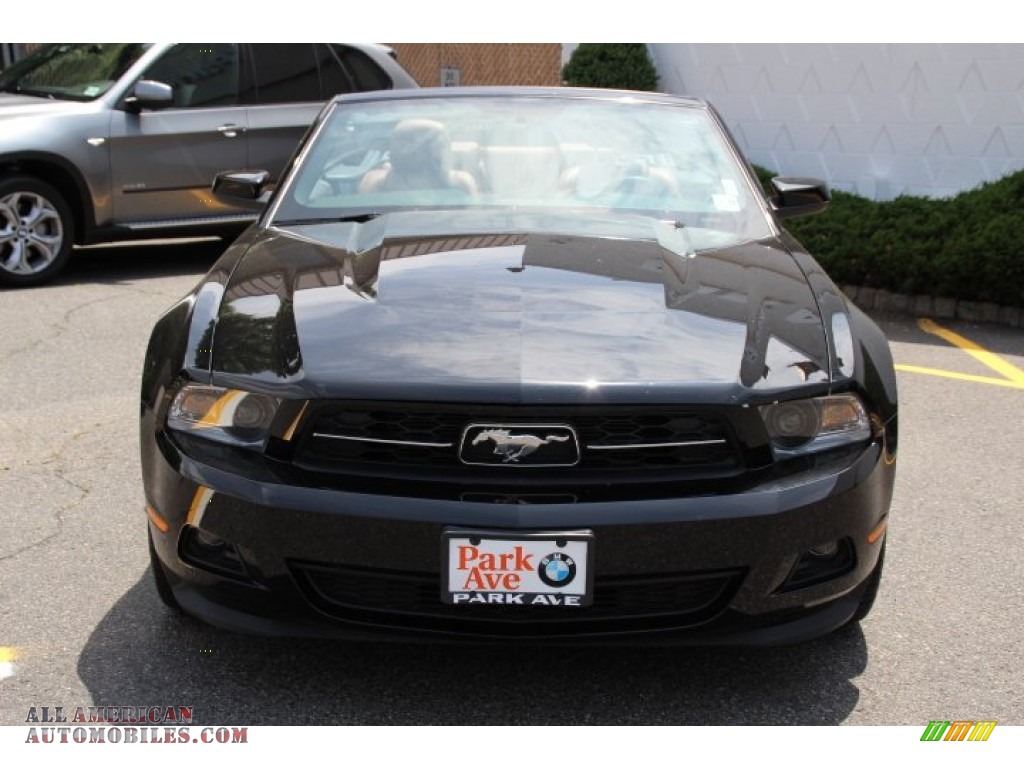 2011 Mustang V6 Premium Convertible - Ebony Black / Saddle photo #9