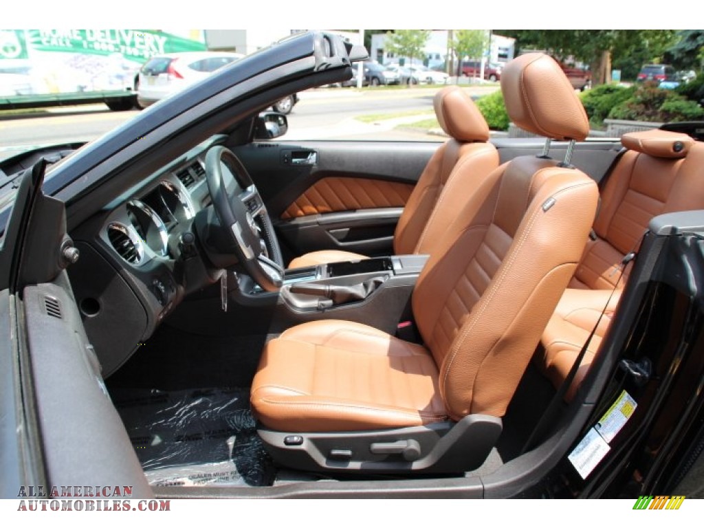 2011 Mustang V6 Premium Convertible - Ebony Black / Saddle photo #12