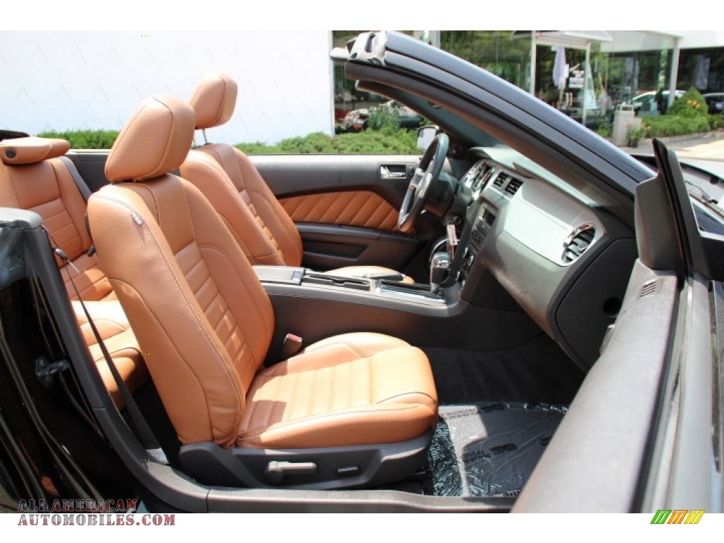 2011 Mustang V6 Premium Convertible - Ebony Black / Saddle photo #26