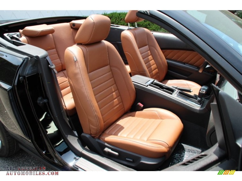 2011 Mustang V6 Premium Convertible - Ebony Black / Saddle photo #27