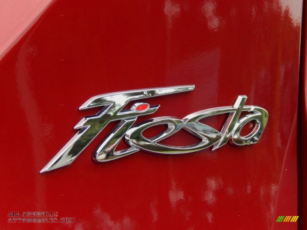 2014 Fiesta Titanium Sedan - Ruby Red / Medium Light Stone photo #4