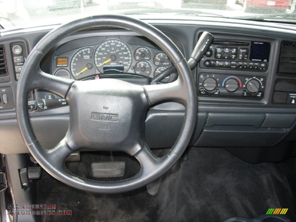 2001 Sierra 1500 SLE Extended Cab 4x4 - Storm Gray Metallic / Graphite photo #2