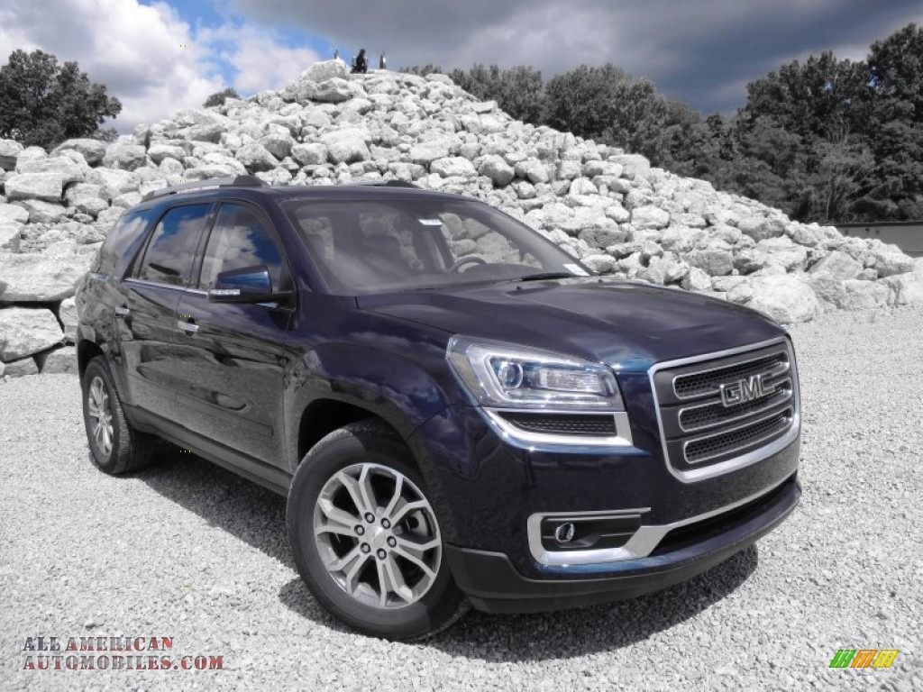 2015 GMC Acadia SLT AWD in Dark Sapphire Blue Metallic photo 2