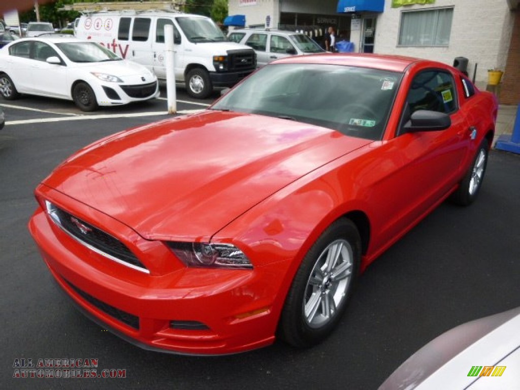 2014 Mustang V6 Coupe - Race Red / Charcoal Black photo #4