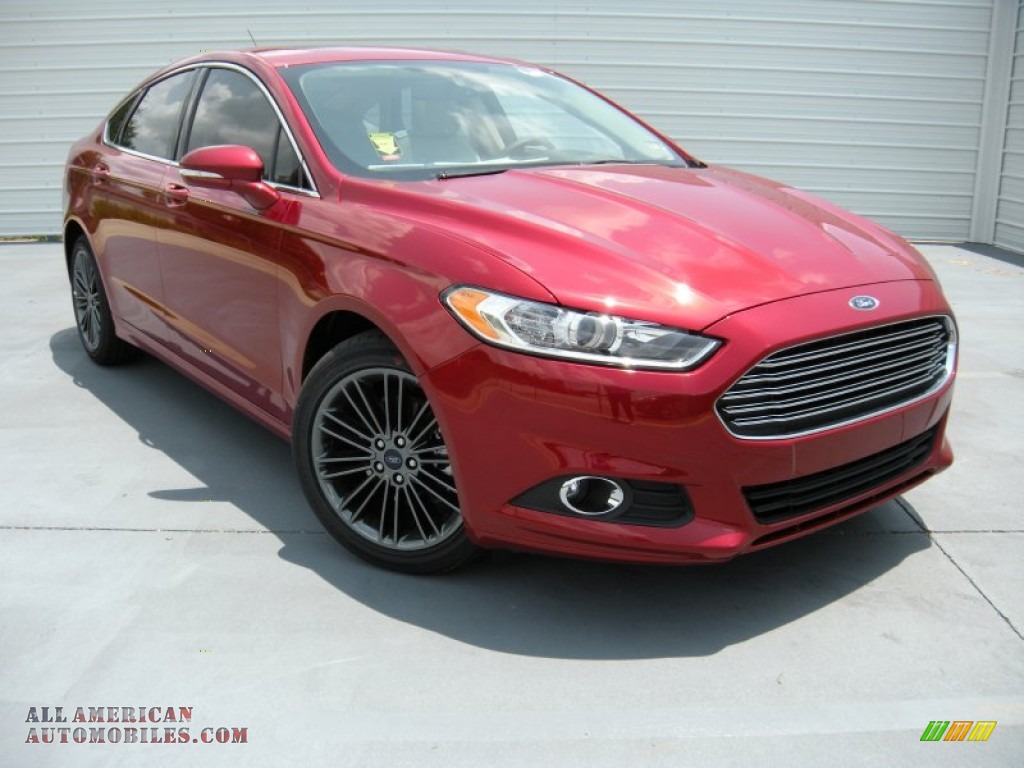Ruby Red / Dune Ford Fusion SE EcoBoost
