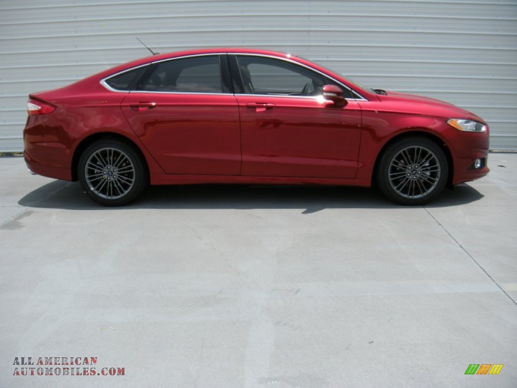 2014 Fusion SE EcoBoost - Ruby Red / Dune photo #3