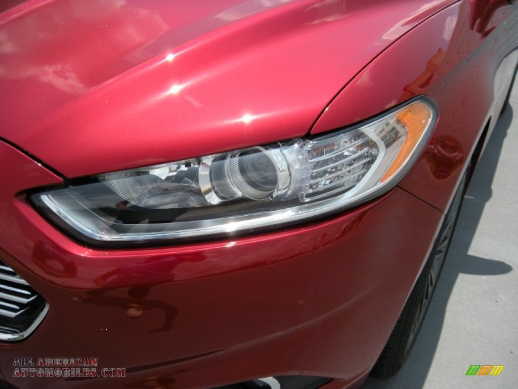 2014 Fusion SE EcoBoost - Ruby Red / Dune photo #9