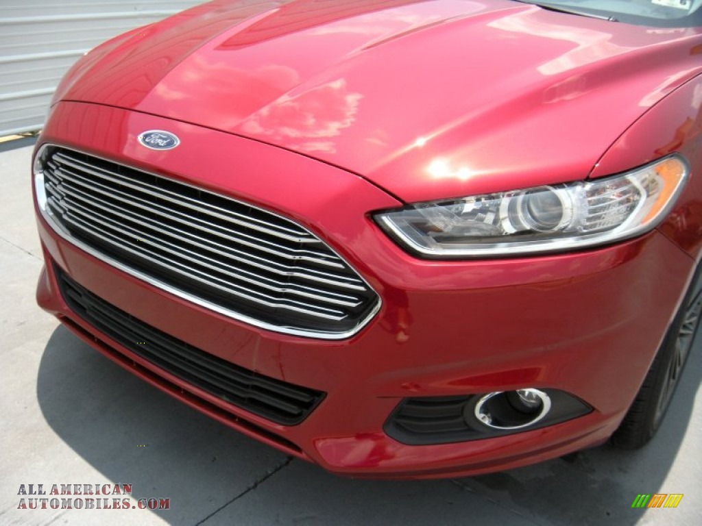 2014 Fusion SE EcoBoost - Ruby Red / Dune photo #10