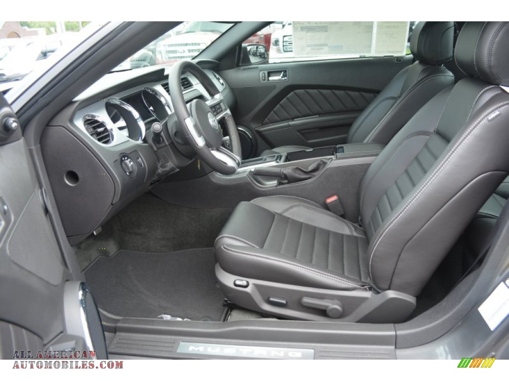 2014 Mustang V6 Premium Coupe - Sterling Gray / Charcoal Black photo #6