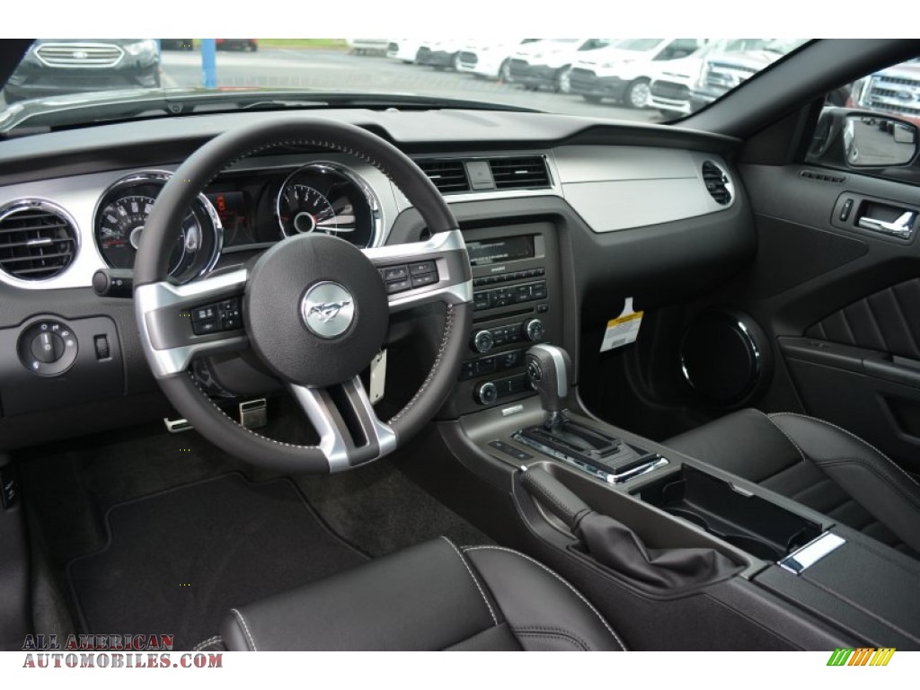 2014 Mustang V6 Premium Coupe - Sterling Gray / Charcoal Black photo #7