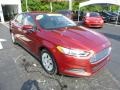 Ford Fusion S Ruby Red Metallic photo #7