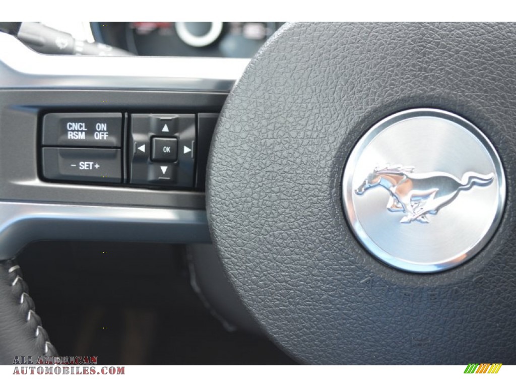 2014 Mustang V6 Premium Coupe - Sterling Gray / Charcoal Black photo #17