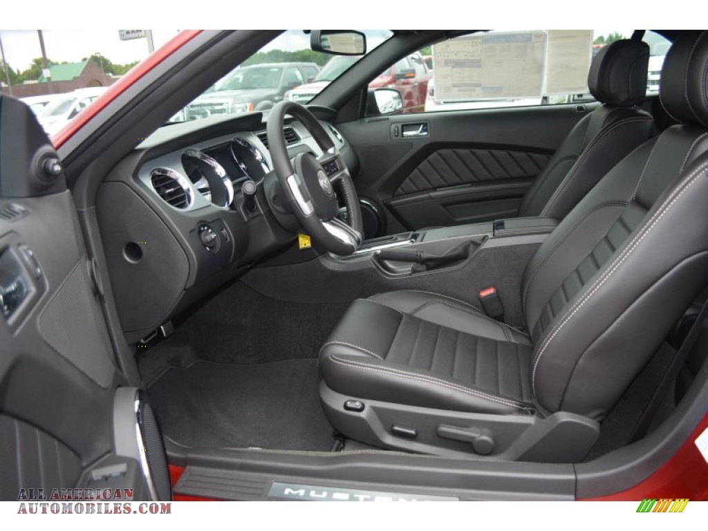 2014 Mustang V6 Premium Convertible - Ruby Red / Charcoal Black photo #6
