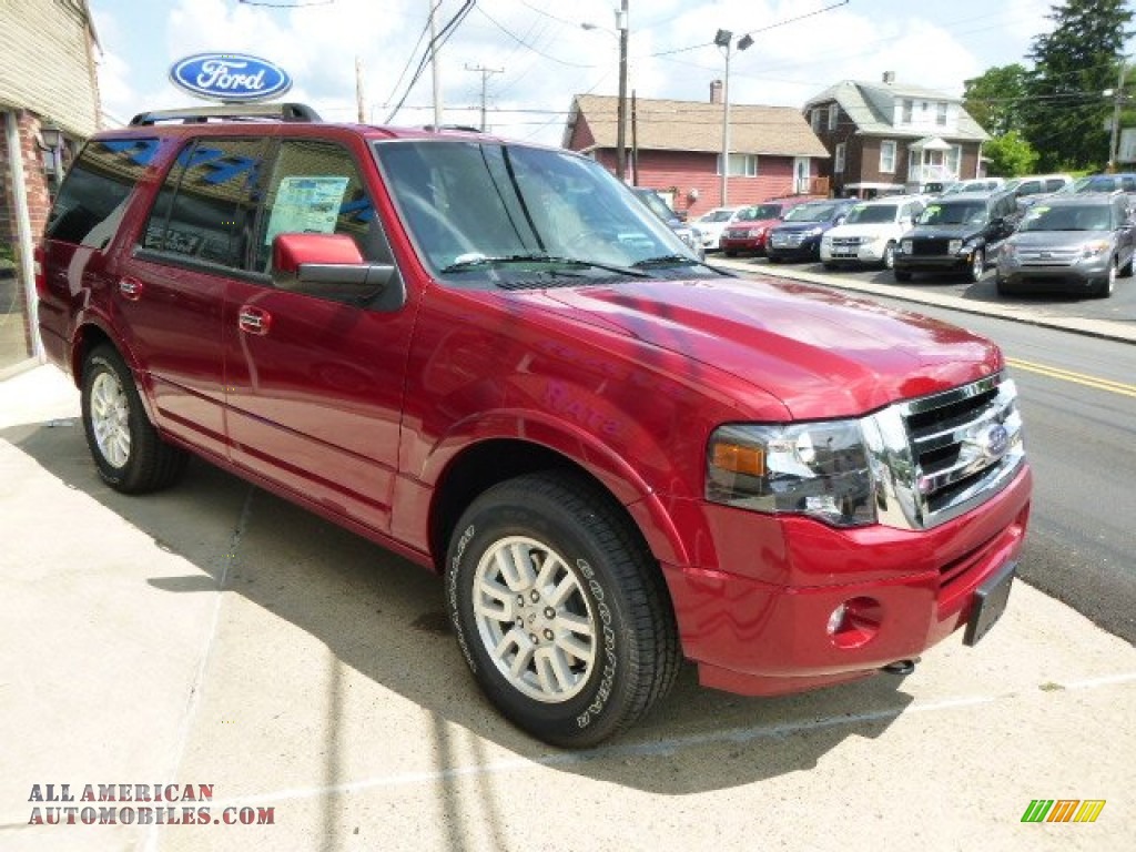 2014 Expedition Limited 4x4 - Ruby Red / Charcoal Black photo #3