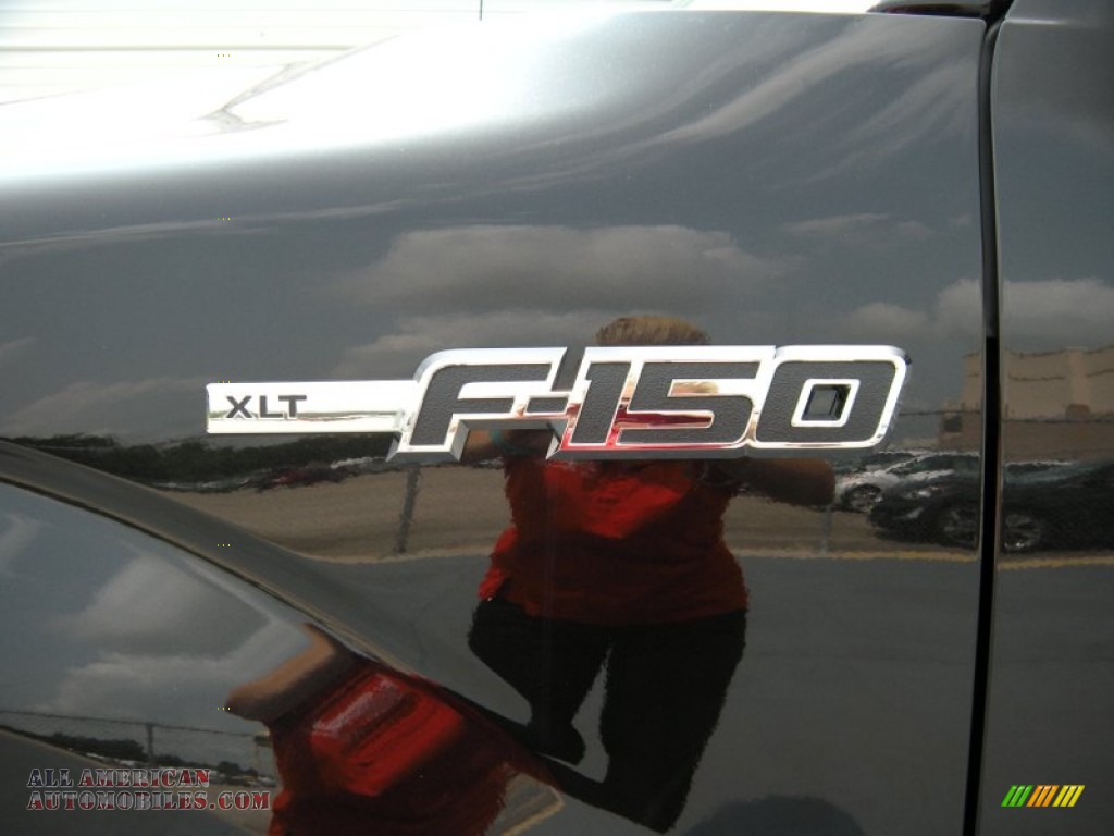 2014 F150 XLT SuperCrew 4x4 - Tuxedo Black / Steel Grey photo #14
