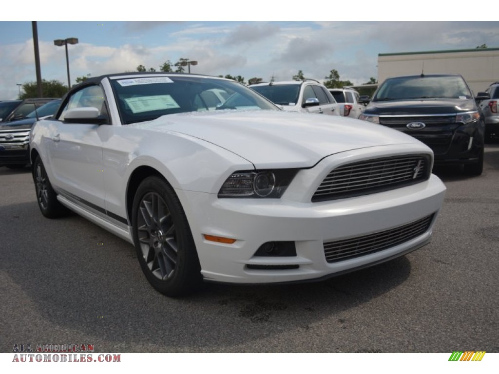 2014 Mustang V6 Convertible - Oxford White / Charcoal Black photo #1