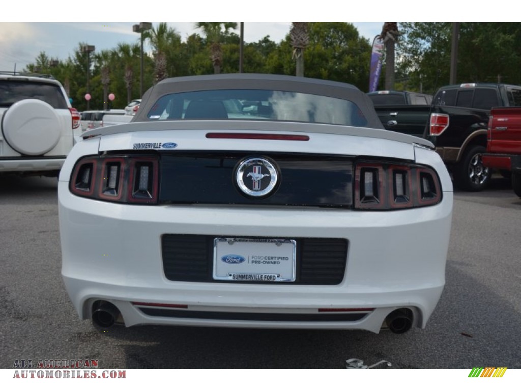 2014 Mustang V6 Convertible - Oxford White / Charcoal Black photo #4