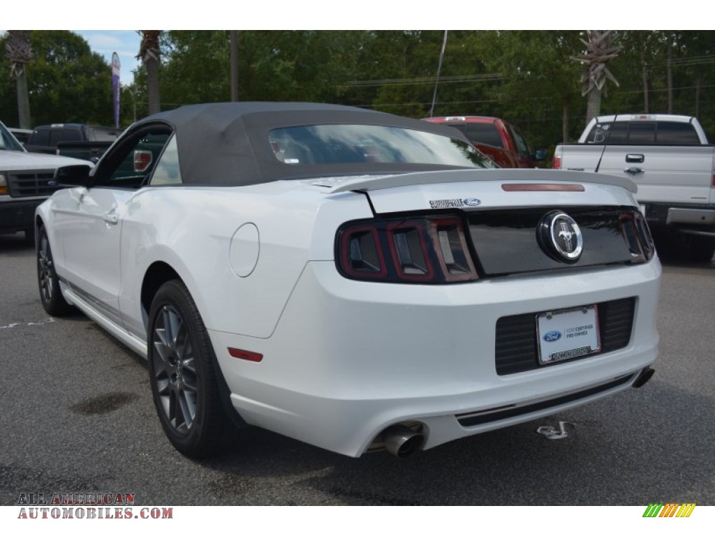 2014 Mustang V6 Convertible - Oxford White / Charcoal Black photo #5