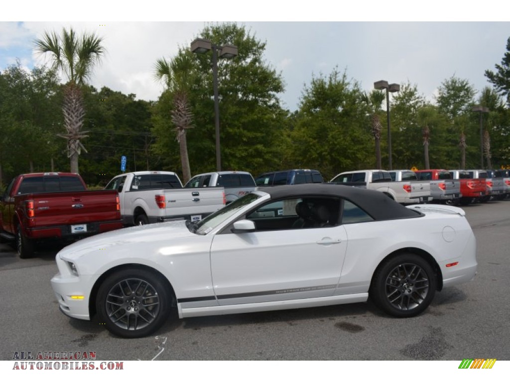 2014 Mustang V6 Convertible - Oxford White / Charcoal Black photo #6