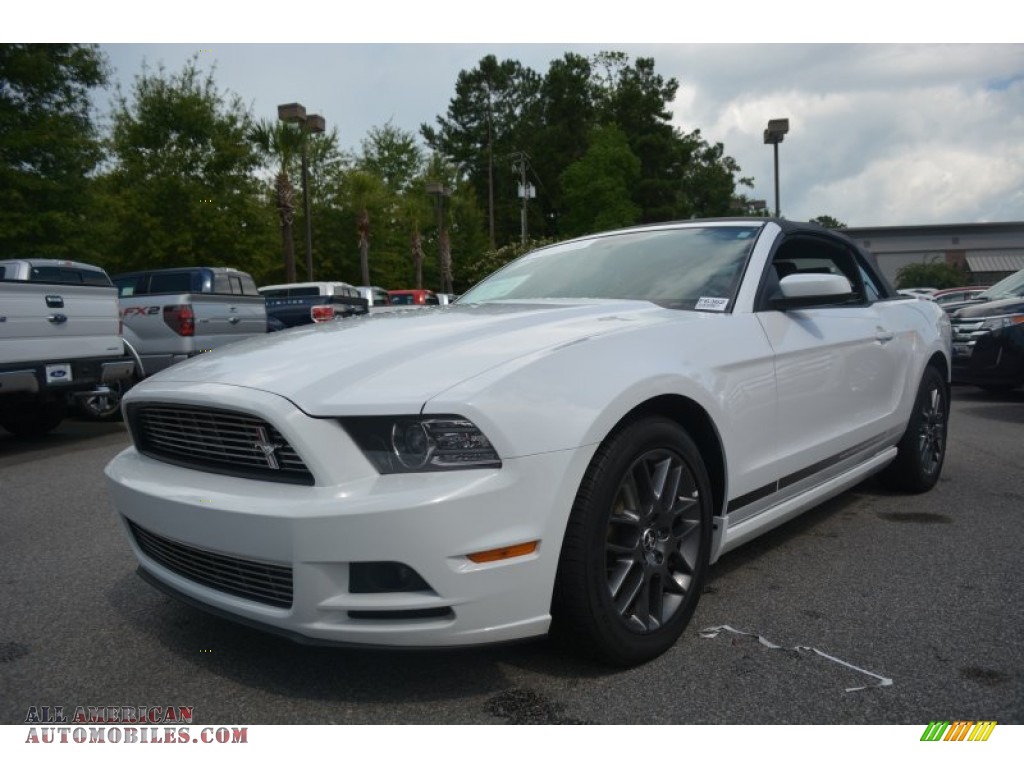 2014 Mustang V6 Convertible - Oxford White / Charcoal Black photo #7