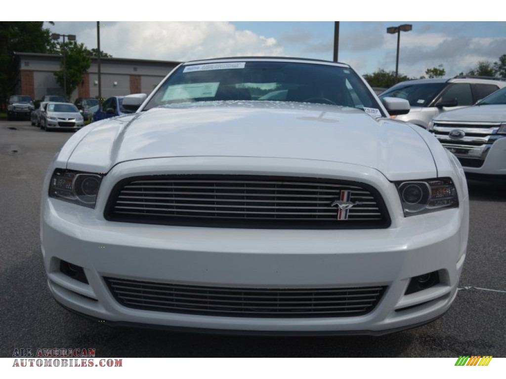 2014 Mustang V6 Convertible - Oxford White / Charcoal Black photo #8
