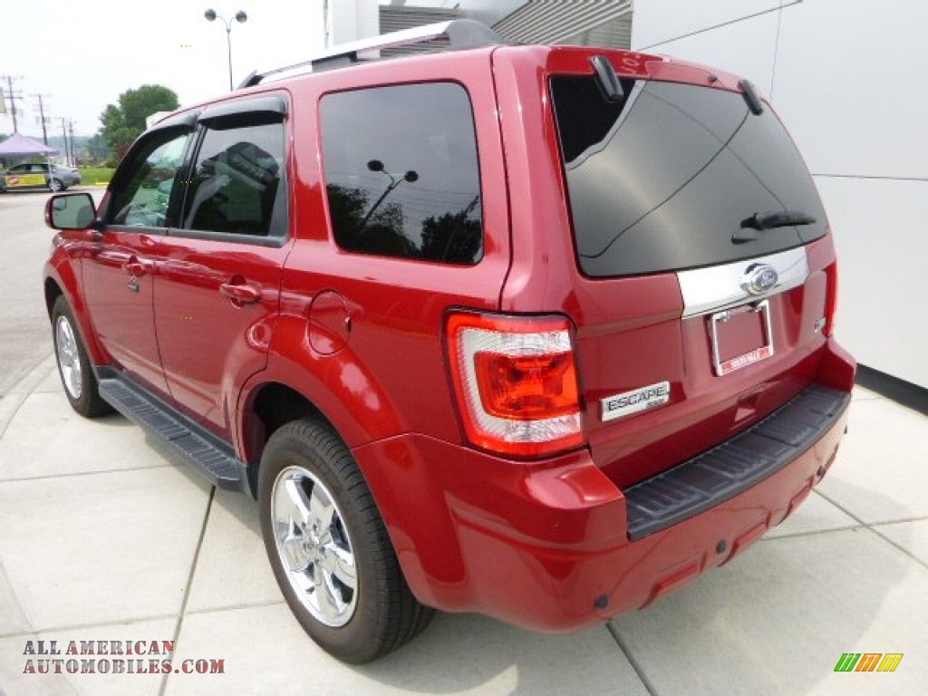 2011 Escape Limited V6 4WD - Sangria Red Metallic / Charcoal Black photo #3