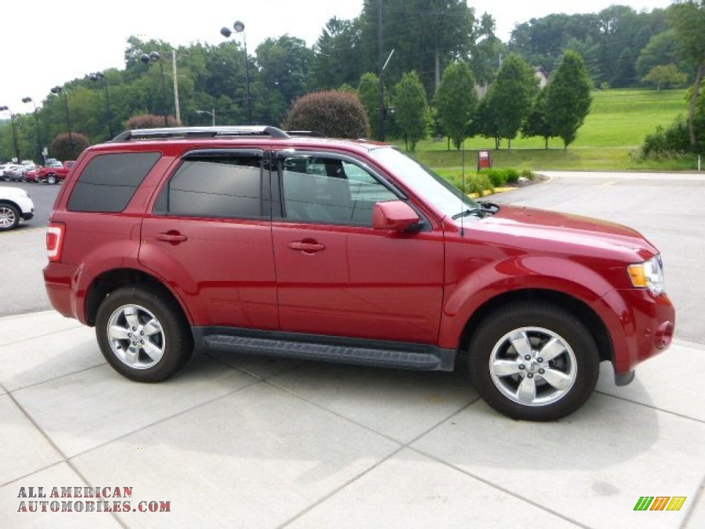 2011 Escape Limited V6 4WD - Sangria Red Metallic / Charcoal Black photo #6