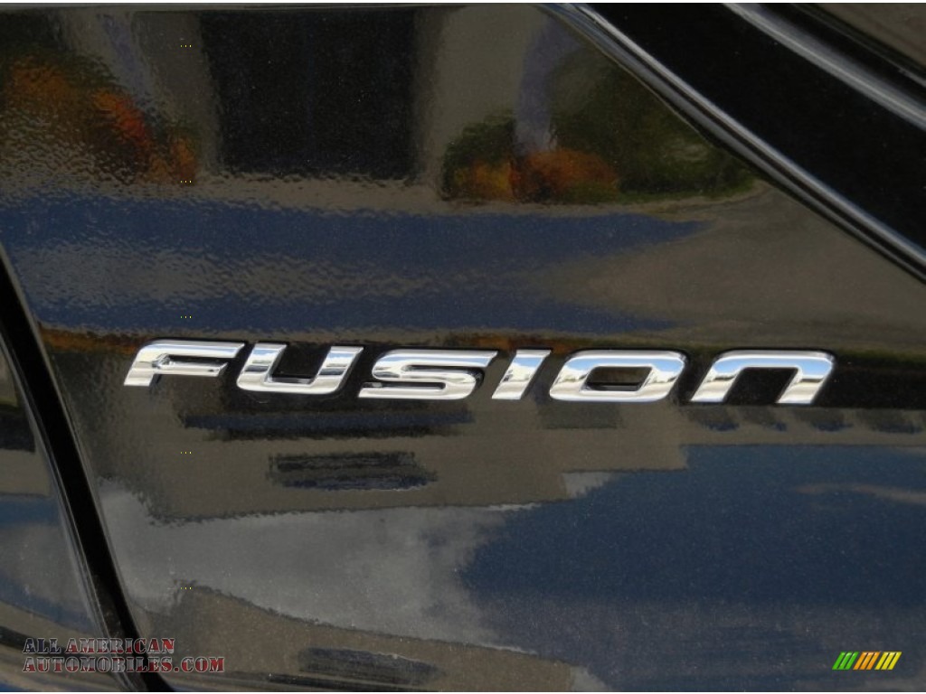 2014 Fusion SE EcoBoost - Tuxedo Black / Dune photo #4