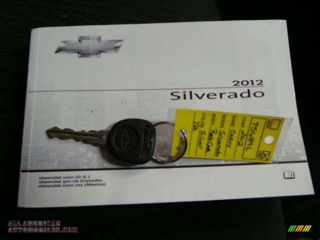 2012 Silverado 1500 Work Truck Regular Cab 4x4 - Silver Ice Metallic / Dark Titanium photo #24