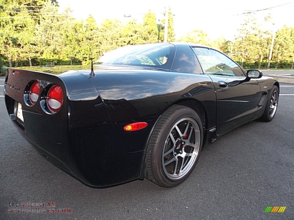 2002 Corvette Z06 - Black / Black photo #5