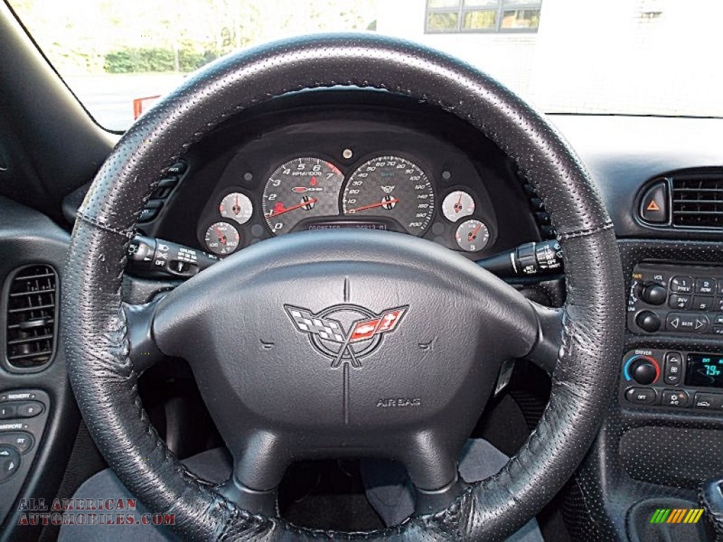 2002 Corvette Z06 - Black / Black photo #12
