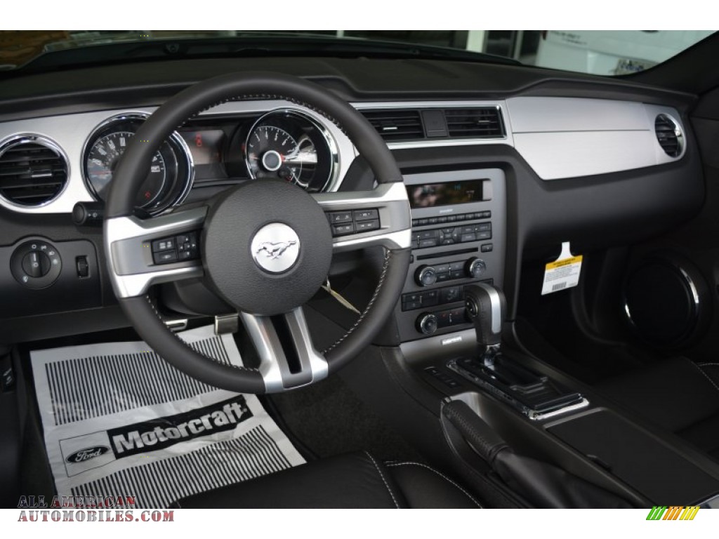 2014 Mustang V6 Premium Convertible - Sterling Gray / Charcoal Black photo #11