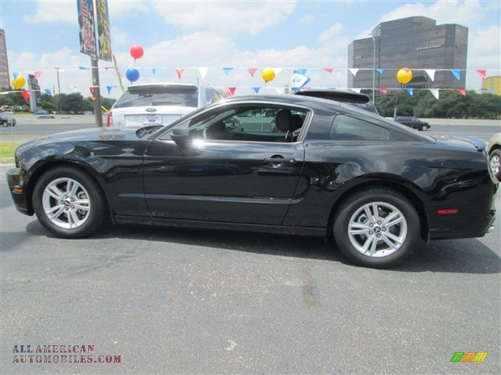 2014 Mustang V6 Premium Coupe - Black / Charcoal Black photo #3