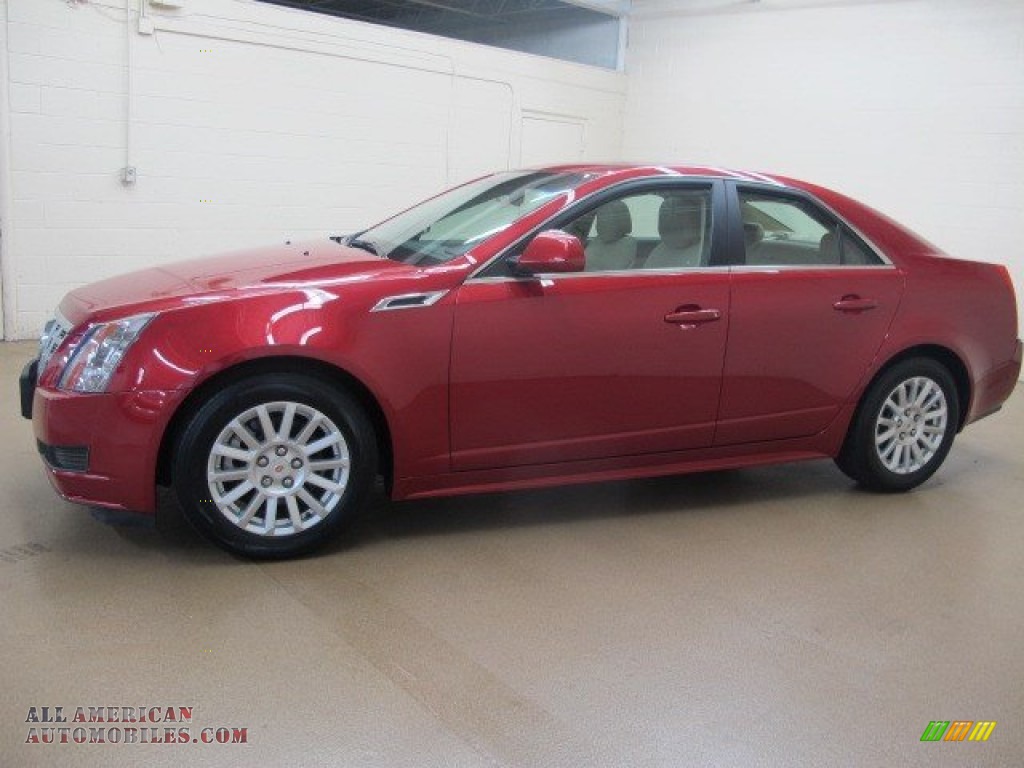 2013 CTS 4 3.0 AWD Sedan - Crystal Red Tintcoat / Cashmere/Cocoa photo #5