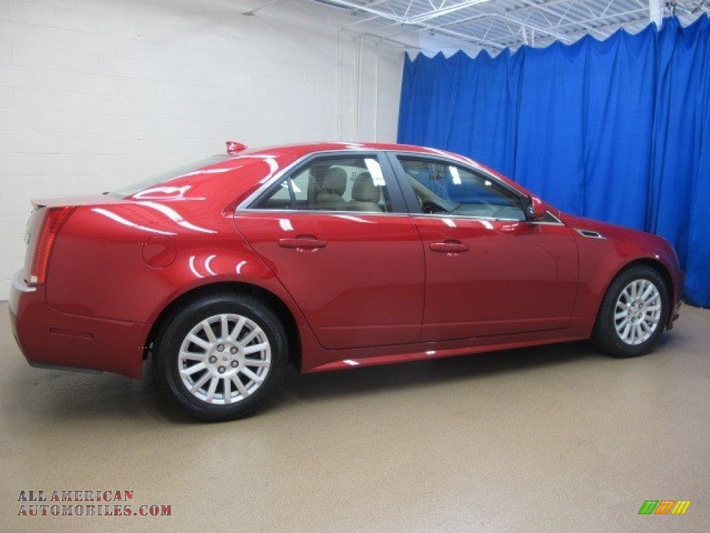 2013 CTS 4 3.0 AWD Sedan - Crystal Red Tintcoat / Cashmere/Cocoa photo #10