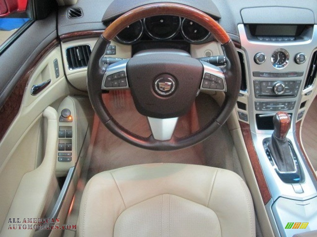 2013 CTS 4 3.0 AWD Sedan - Crystal Red Tintcoat / Cashmere/Cocoa photo #25