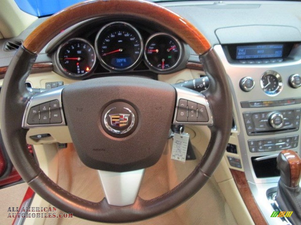 2013 CTS 4 3.0 AWD Sedan - Crystal Red Tintcoat / Cashmere/Cocoa photo #36
