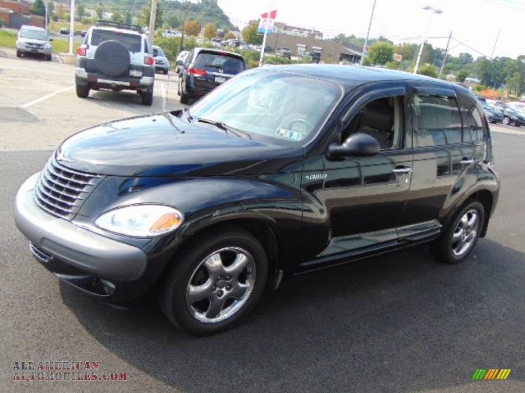 2001 PT Cruiser Limited - Black / Taupe/Pearl Beige photo #5