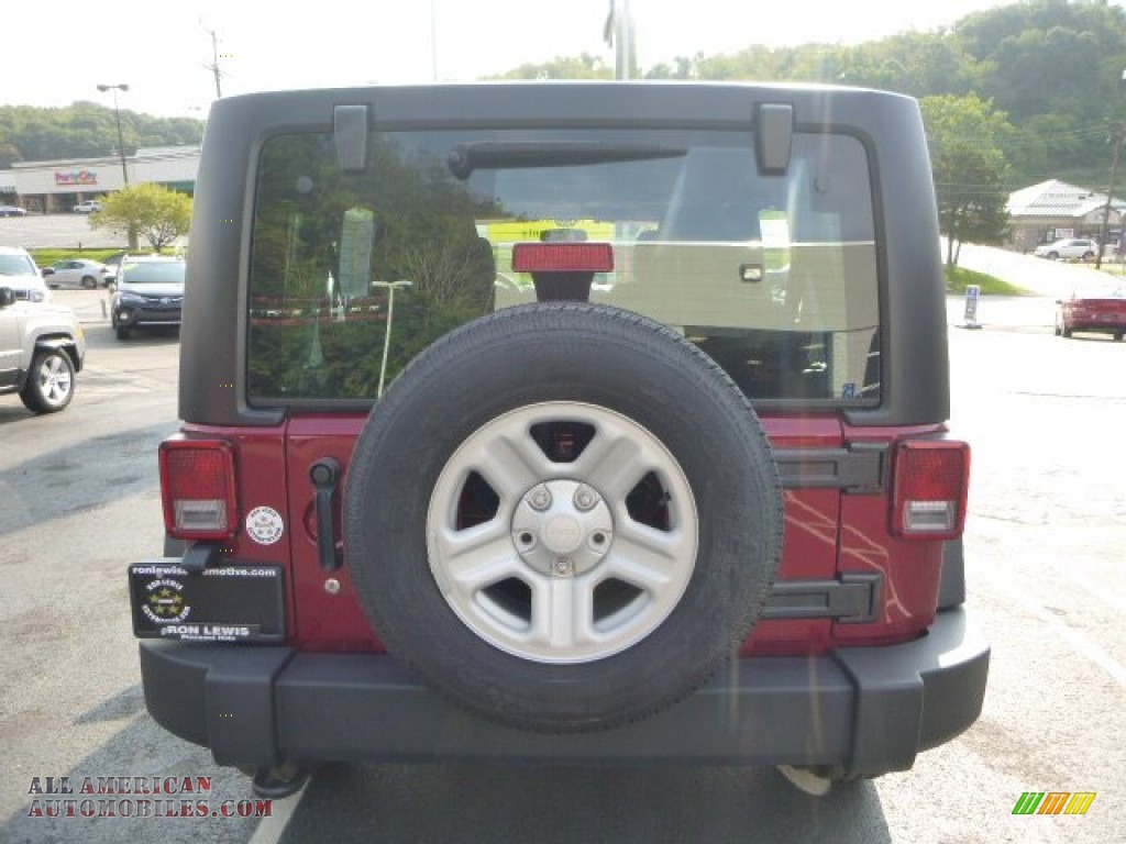 2012 Wrangler Unlimited Sport 4x4 - Deep Cherry Red Crystal Pearl / Black photo #4