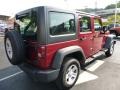 Jeep Wrangler Unlimited Sport 4x4 Deep Cherry Red Crystal Pearl photo #5