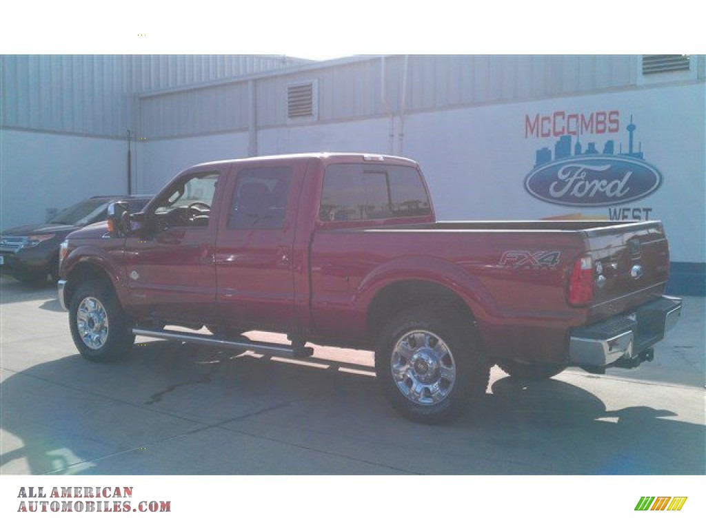 2015 F250 Super Duty King Ranch Crew Cab 4x4 - Ruby Red / King Ranch Mesa Antique Affect/Black photo #2