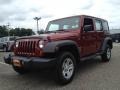 Jeep Wrangler Unlimited Sport 4x4 Deep Cherry Red Crystal Pearl photo #1